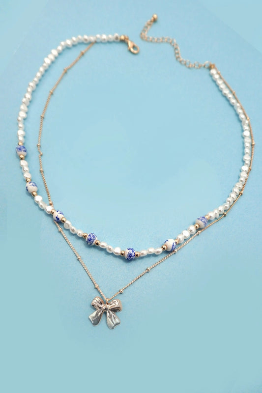 Beauty & Bows Layered Necklace